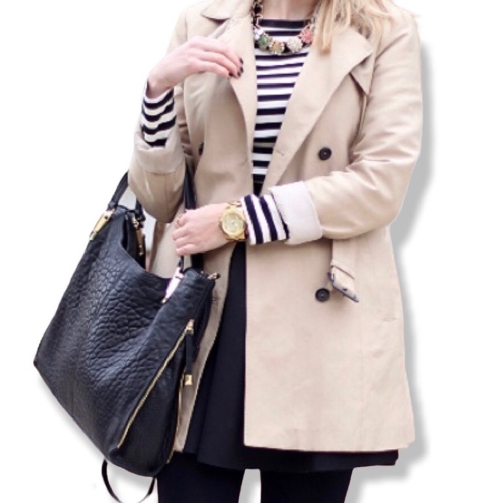 Vince Camuto Lamb Leather Tote Handbag - Eliza